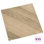 Voir la diapositive 2 : VIDAXL Dalles de plancher autoadhesives 55 pcs PVC 5,11 m² marron raye