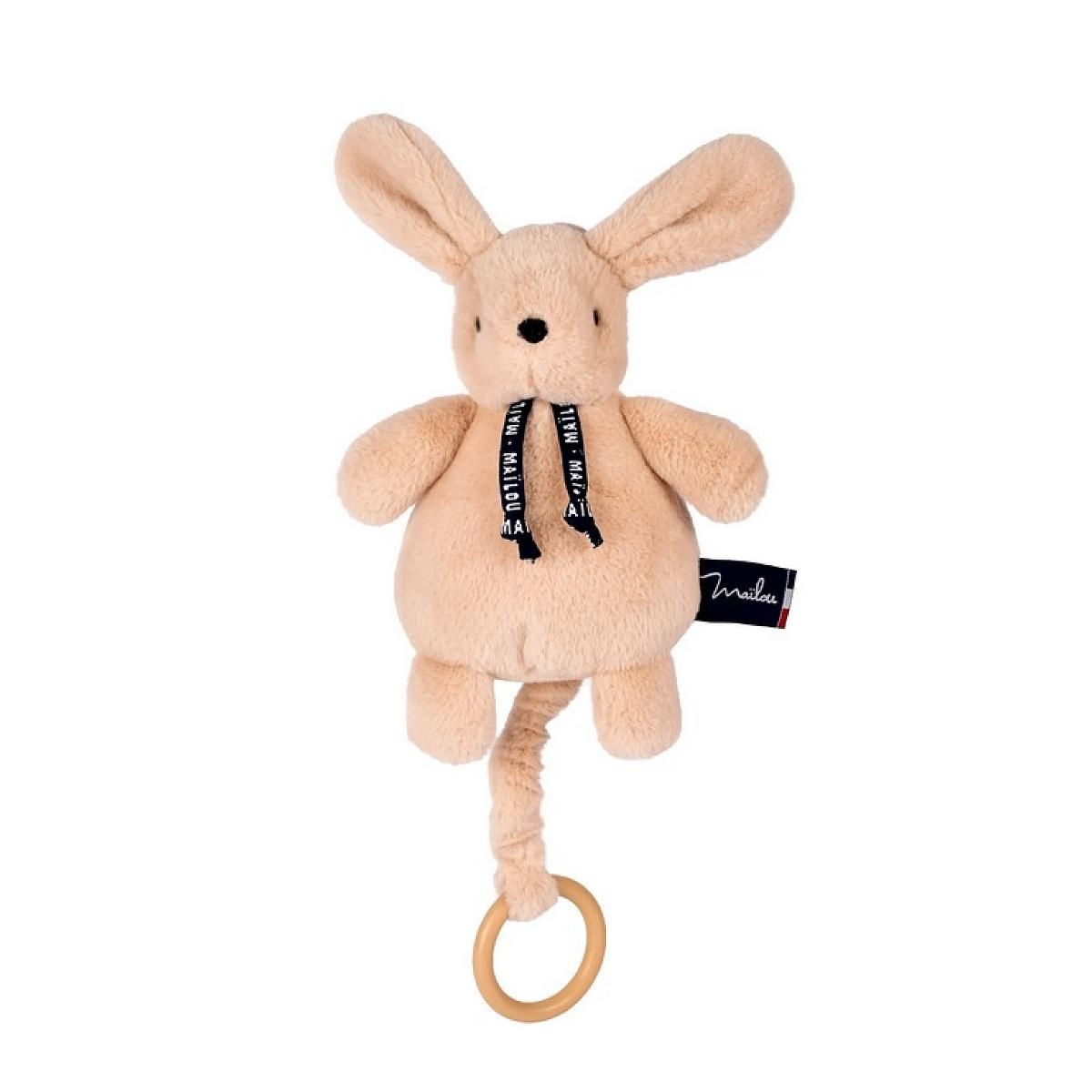 MAILOU Peluche Dorlotin Boite a musique - Beige