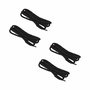 Voir la diapositive 1 : Paris Prix Lot de 2 Paires de Lacets  Ronds  75cm Noir