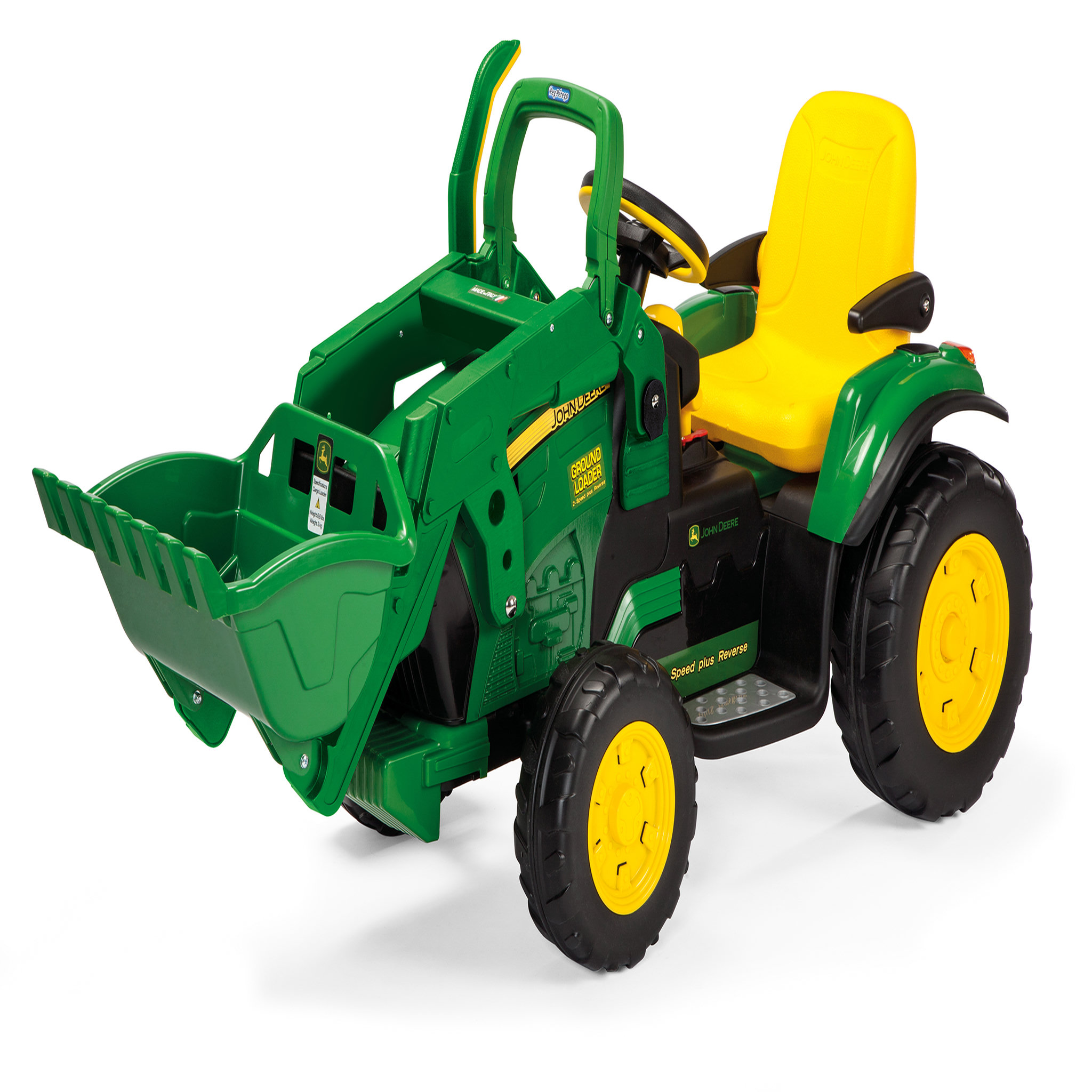 Voir la diapositive 1 : PEG PEREGO Tracteur avec pelleteuse John Deere 