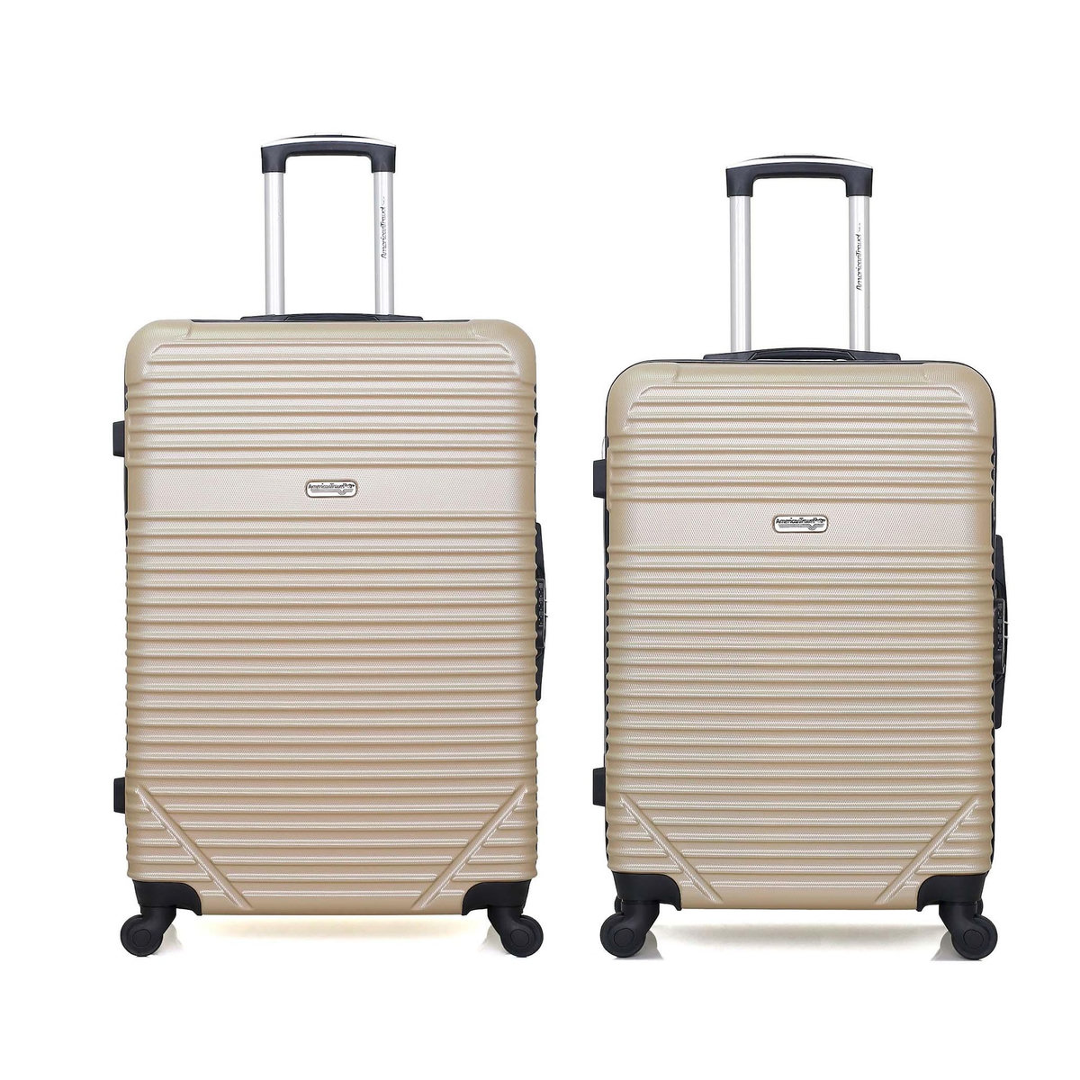 AMERICAN TRAVEL AMERICAN TRAVEL - Lot de 2 - Valise grand format et valise weekend MEMPHIS
