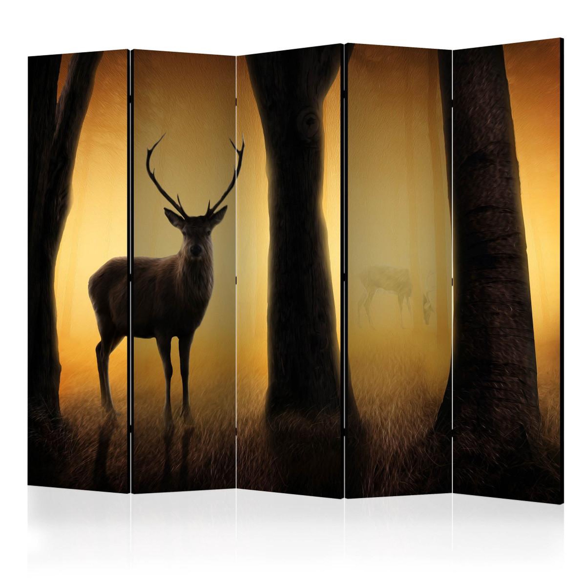 Paris Prix Paravent 5 volets  deer in his natural habitat  172x225cm