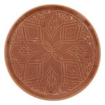 SECRET DE GOURMET Lot de 6 Assiettes à Dessert  Sienna  20cm Terracotta