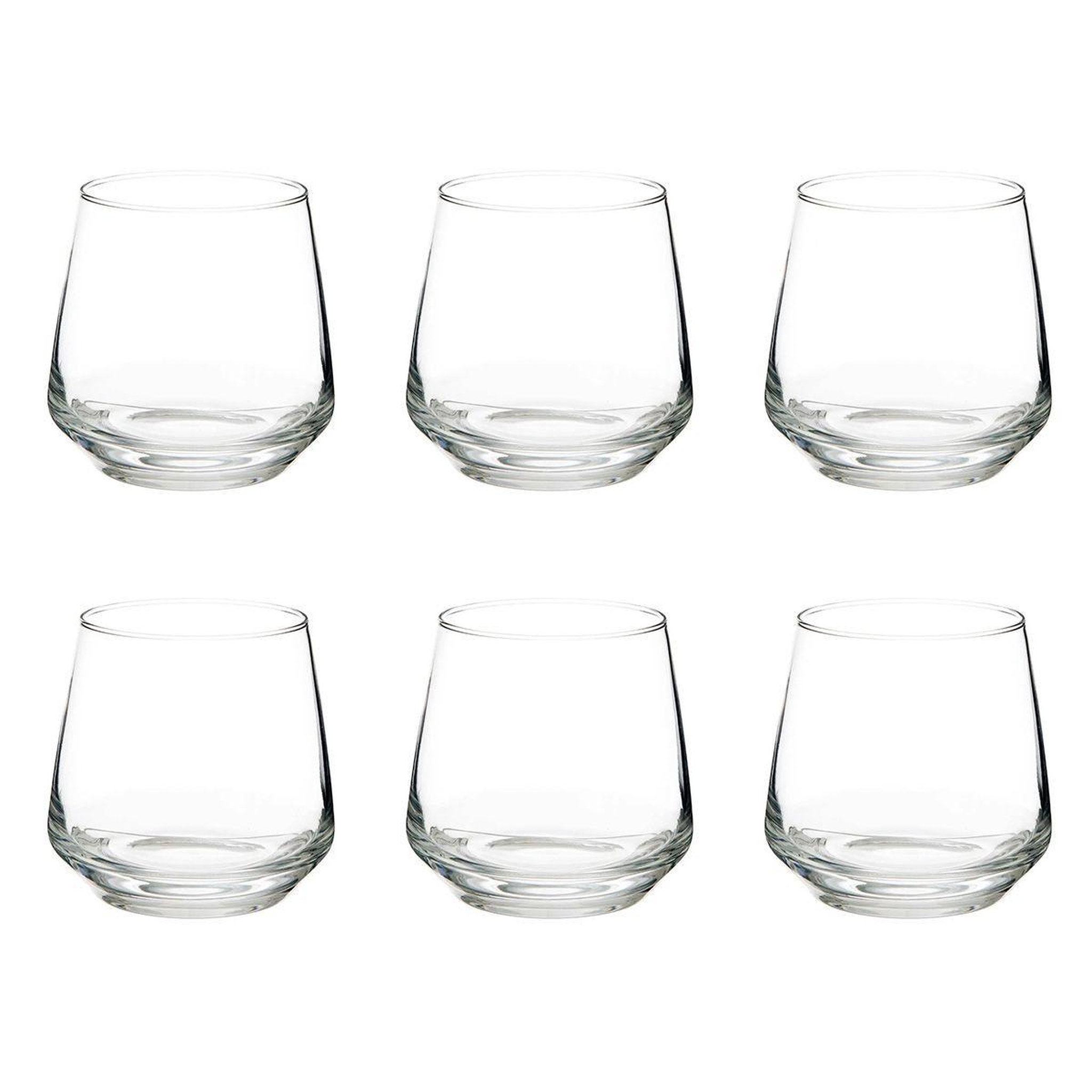SECRET DE GOURMET Lot de 6 verres à eau  elaya  34cl transparent