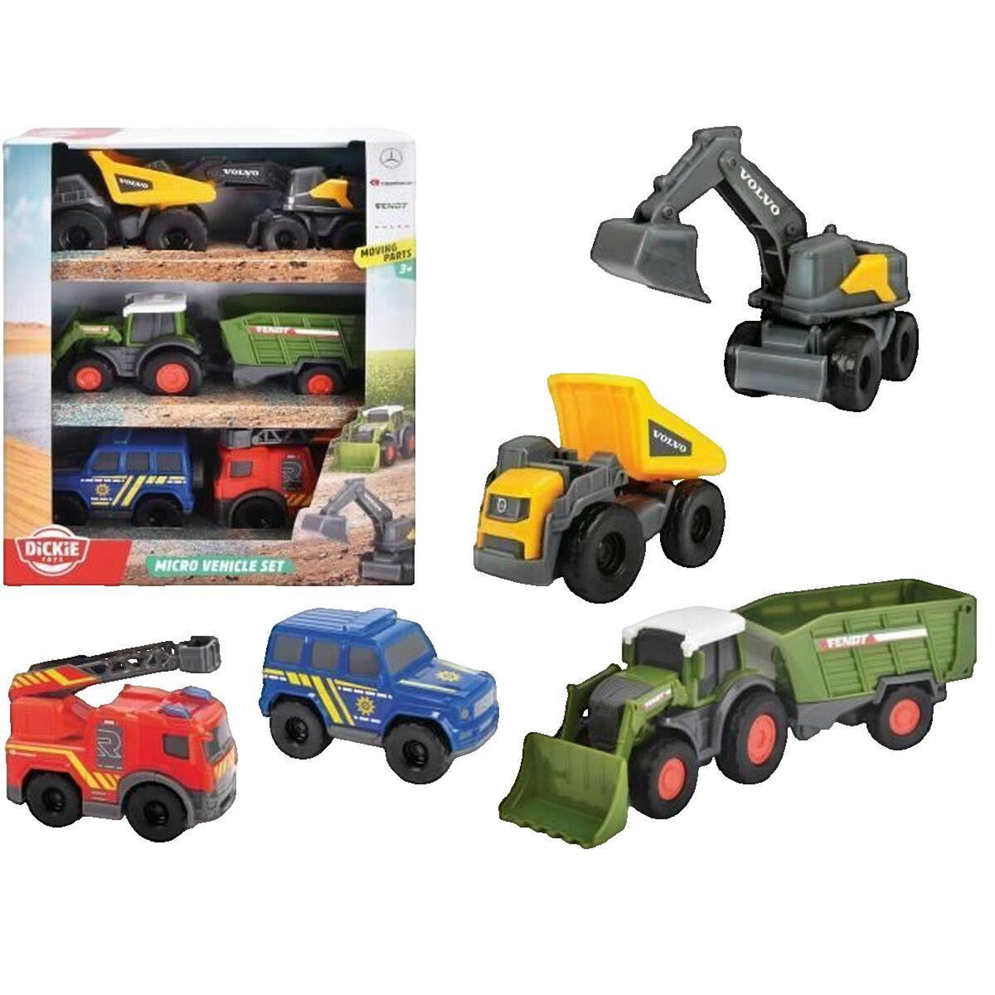 DIAMOND FOOTBALL COMPANY DICKIE - Pack Micro Vehicules - 8cm