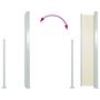 Voir la diapositive 5 : VIDAXL Auvent lateral retractable de patio 100x500 cm Creme