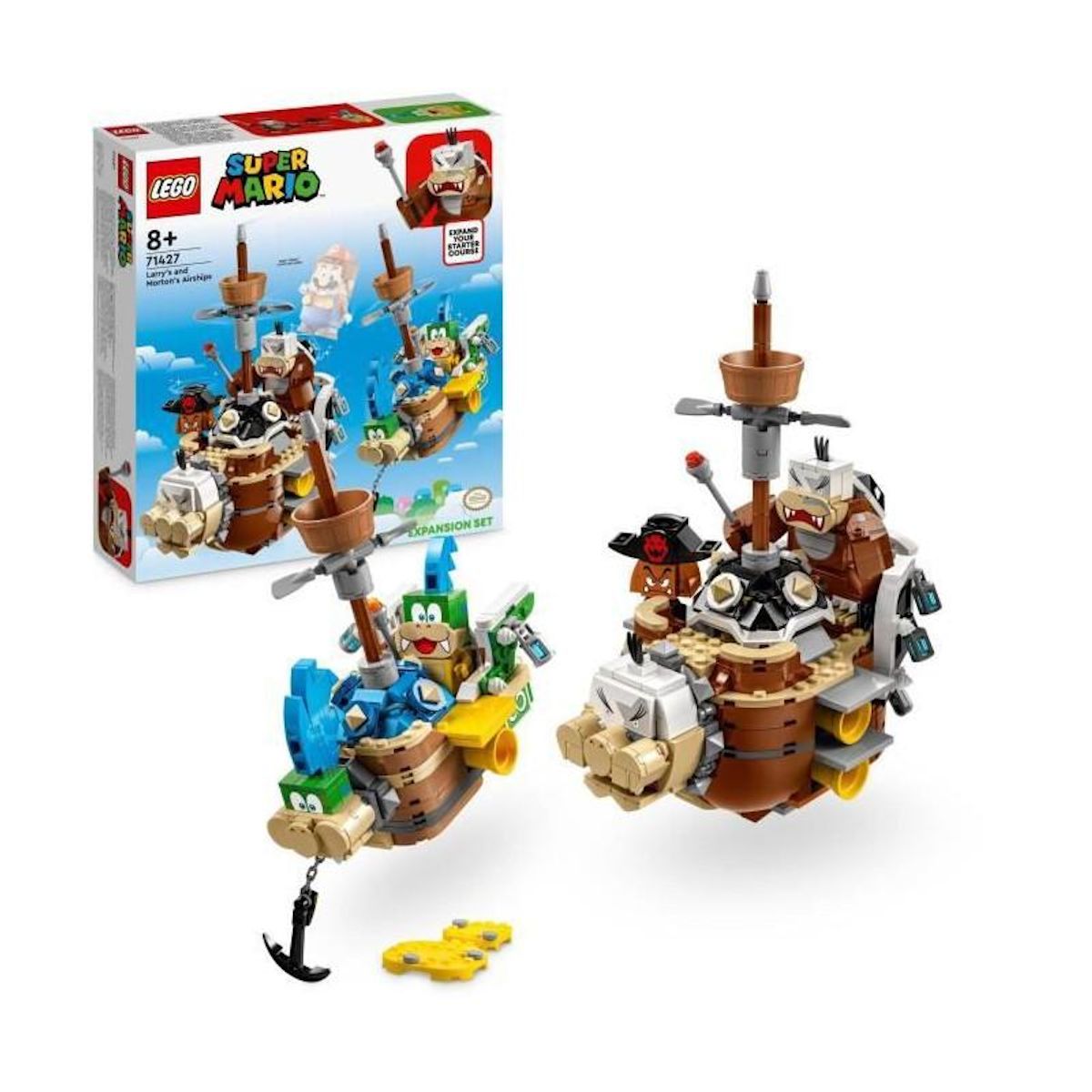 LEGO LEGO Super Mario 71427 Ensemble d'Extension Forteresses Volantes de Larry et Morton, Jouet avec Personnages