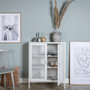 Voir la diapositive 6 : Paris Prix Buffet 2 Portes en Métal  Misha  102cm Blanc
