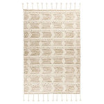 Paris Prix Tapis Bohème Tissé Fait à la Main  Bohist  Crème & Kaki. Coloris disponibles : Beige