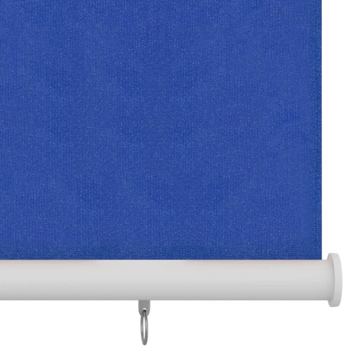 VIDAXL Store roulant d'exterieur 140x230 cm Bleu PEHD