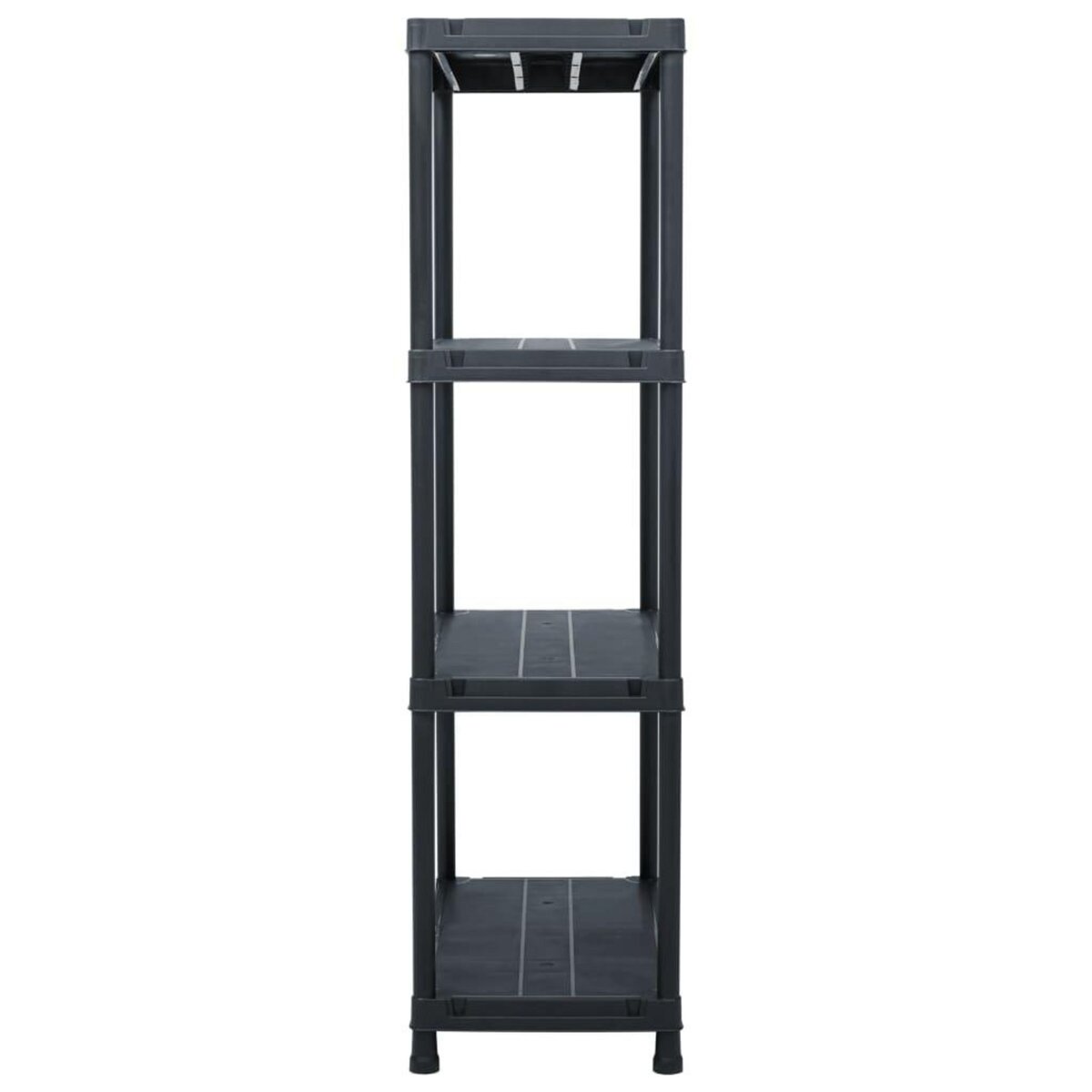 VIDAXL Etagere de rangement Noir 100 kg 60x30x138 cm Plastique