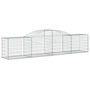 Voir la diapositive 2 : VIDAXL Panier de gabions arque 300x50x60/80 cm Fer galvanise