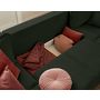 Voir la diapositive 4 : LISA DESIGN Albane - canapé panoramique en u - 7 places - convertible avec coffre - en velours côtelé