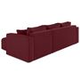 Voir la diapositive 5 : BEST MOBILIER Topaze - canapé d'angle déhoussable réversible 4 places en tissu