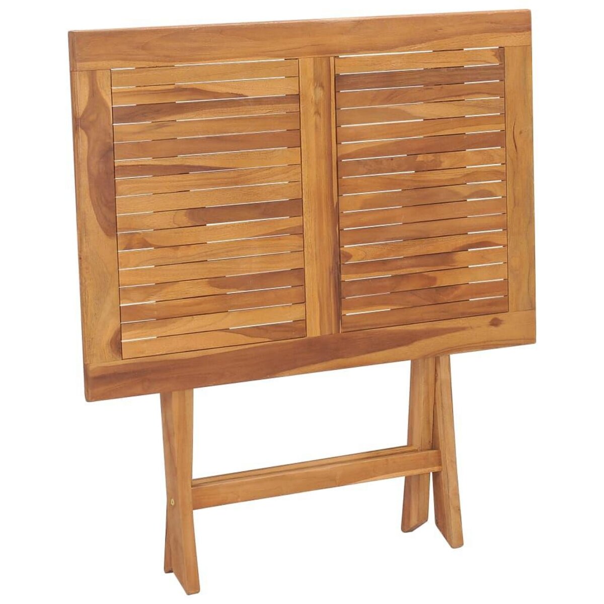 VIDAXL Table a dîner pliable de jardin 90x60x75 cm Bois de teck solide