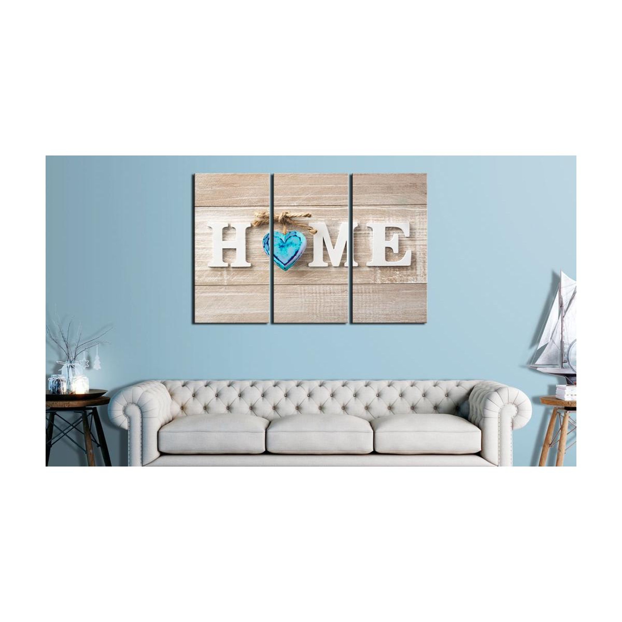 Voir la diapositive 2 : Paris Prix Tableau Imprimé  Home : Blue Love