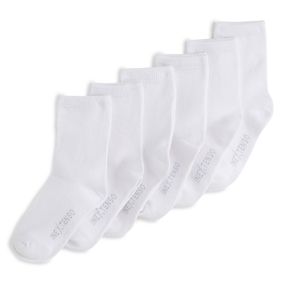 INEXTENSO Lot de 6 paires de chaussettes unies fille