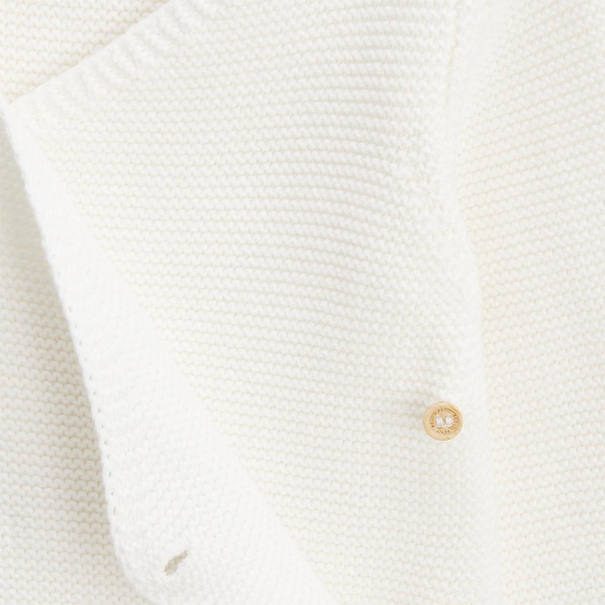 Petit Béguin Ensemble gilet et pantalon bébé en tricot Hello Baby