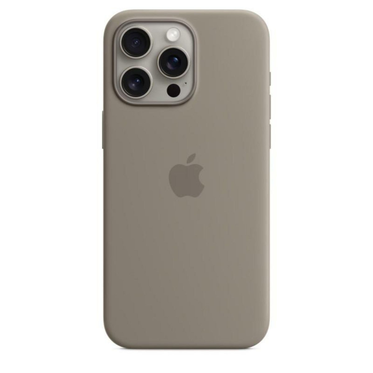 APPLE Coque en silicone avec MagSafe pour iPhone 15 Pro Max Argile