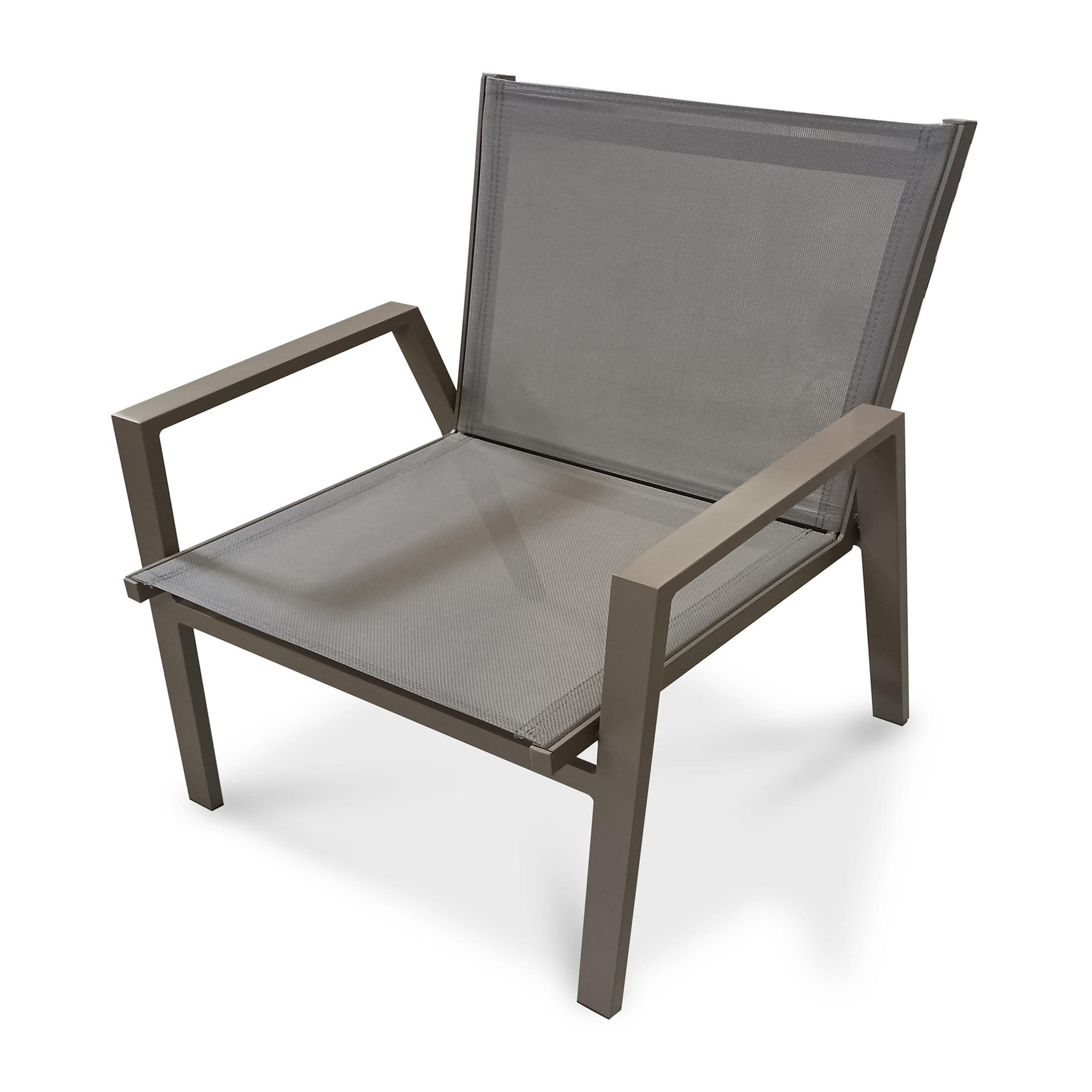 Voir la diapositive 1 : DCB GARDEN Fauteuil de jardin empilable en aluminium