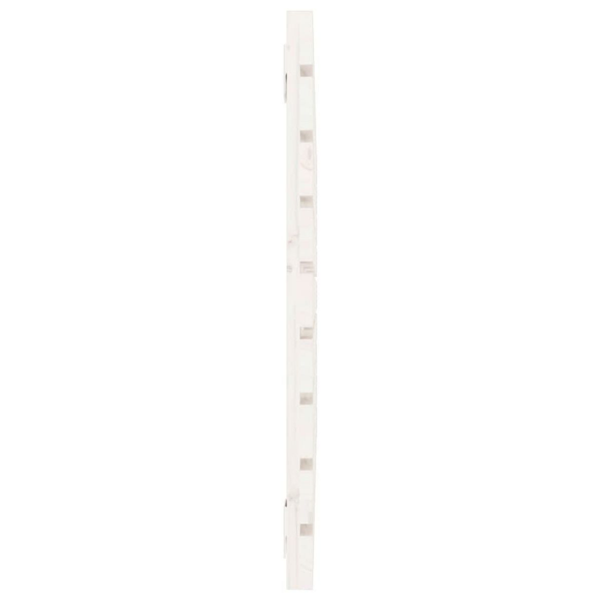 VIDAXL Tete de lit murale Blanc 106x3x63 cm Bois massif de pin