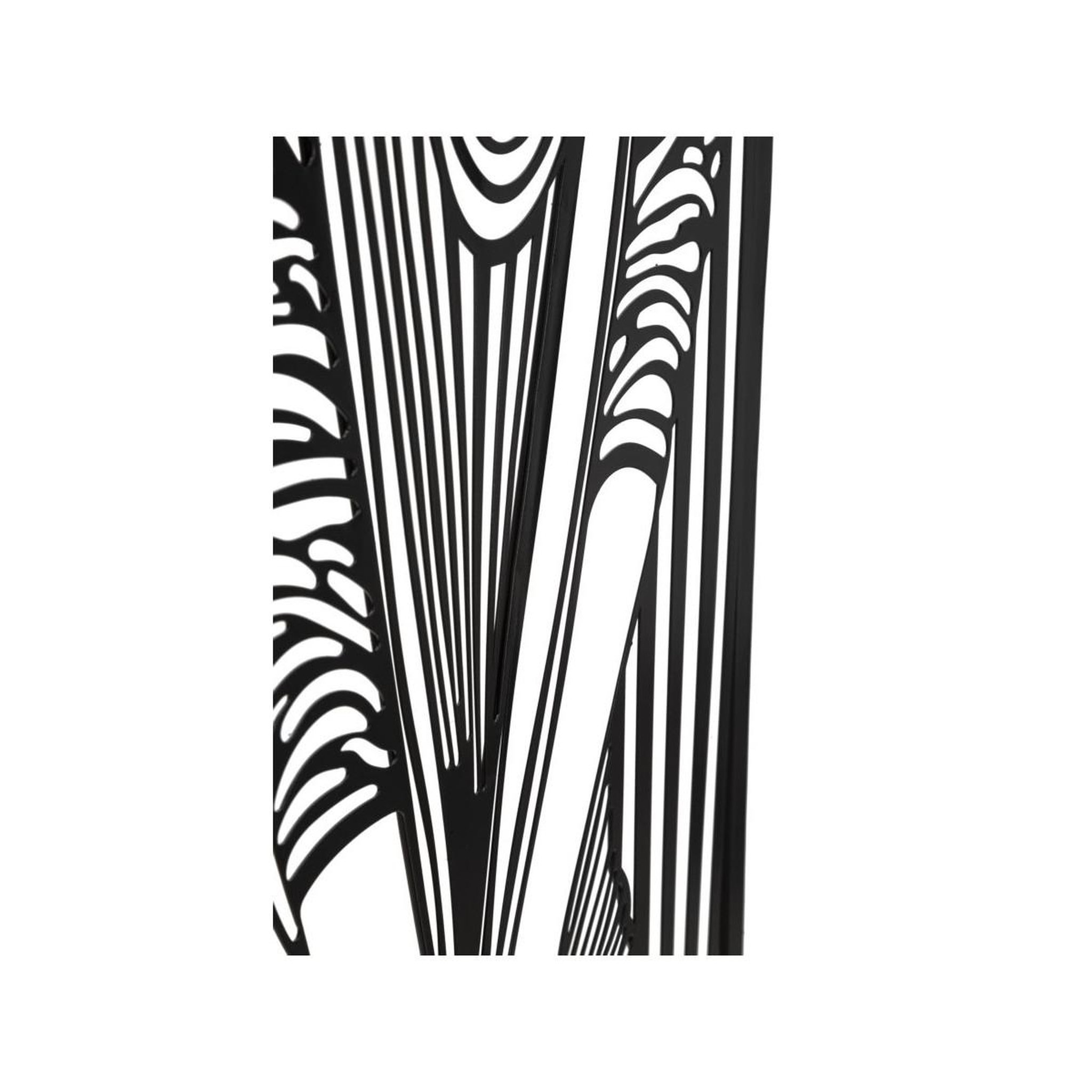Voir la diapositive 3 : Paris Prix Décoration murale encadrée en métal  fashion  60cm noir
