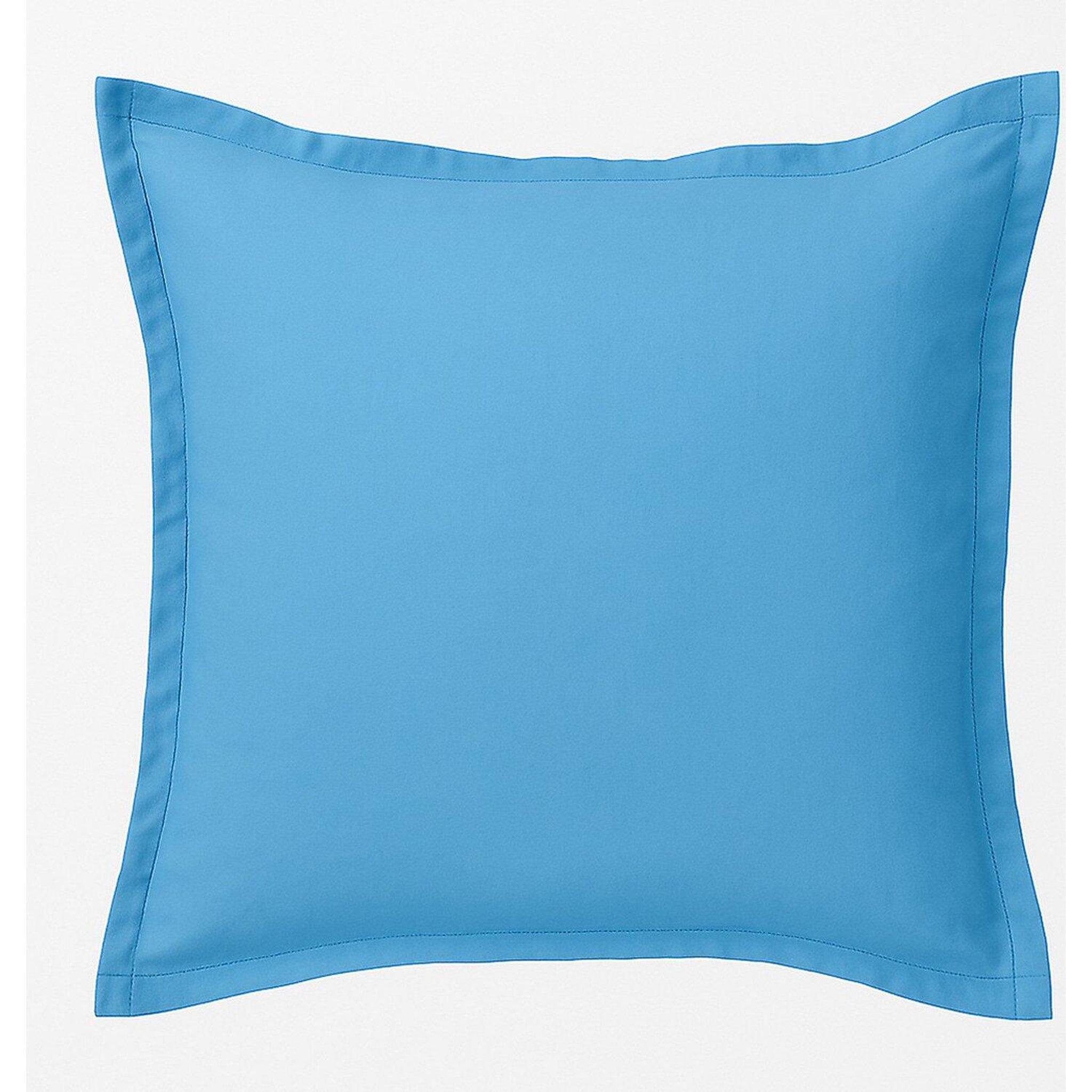 Home collection TAIE D'OREILLER 75X75 100% COTON. Coloris disponibles : Bleu