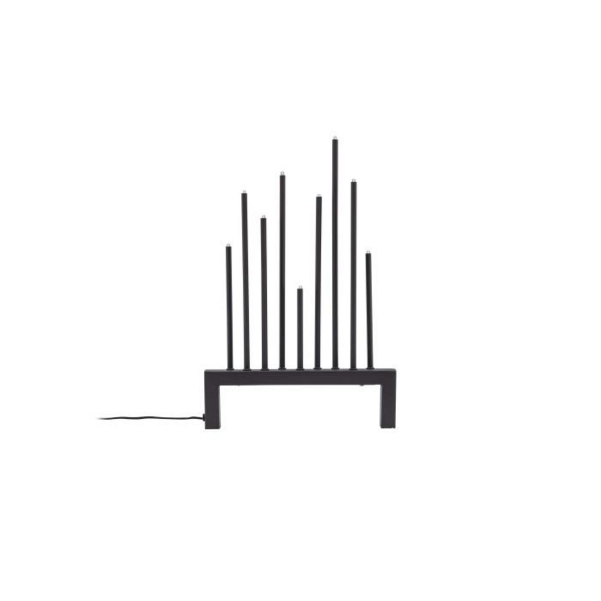 Paris Prix Lampe à Poser Bougeoir Déco  Vallasen  27cm Marron