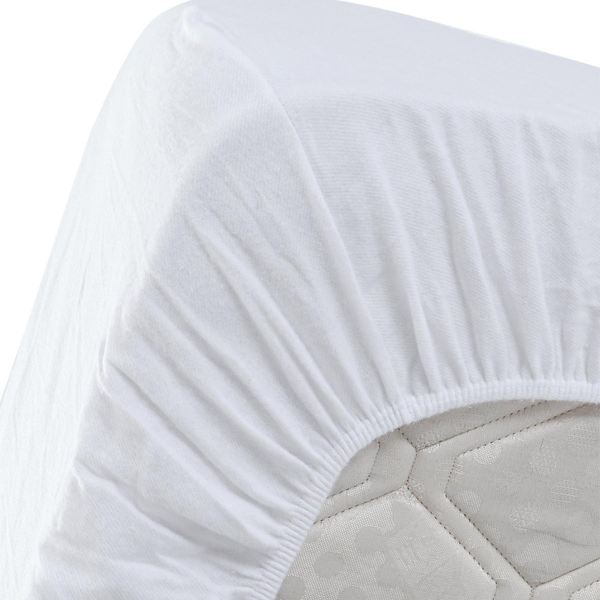 Voir la diapositive 2 : Sensei Maison Protège-matelas molleton en coton bonnet 30 cm 200 g/m² CONFORT