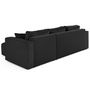 Voir la diapositive 5 : BEST MOBILIER Topaze - canapé d'angle déhoussable réversible 4 places en velours
