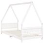 Voir la diapositive 3 : VIDAXL Cadre de lit pour enfants blanc 90x200 cm bois de pin massif