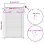 Voir la diapositive 6 : VIDAXL Store plisse 80x150 cm Creme