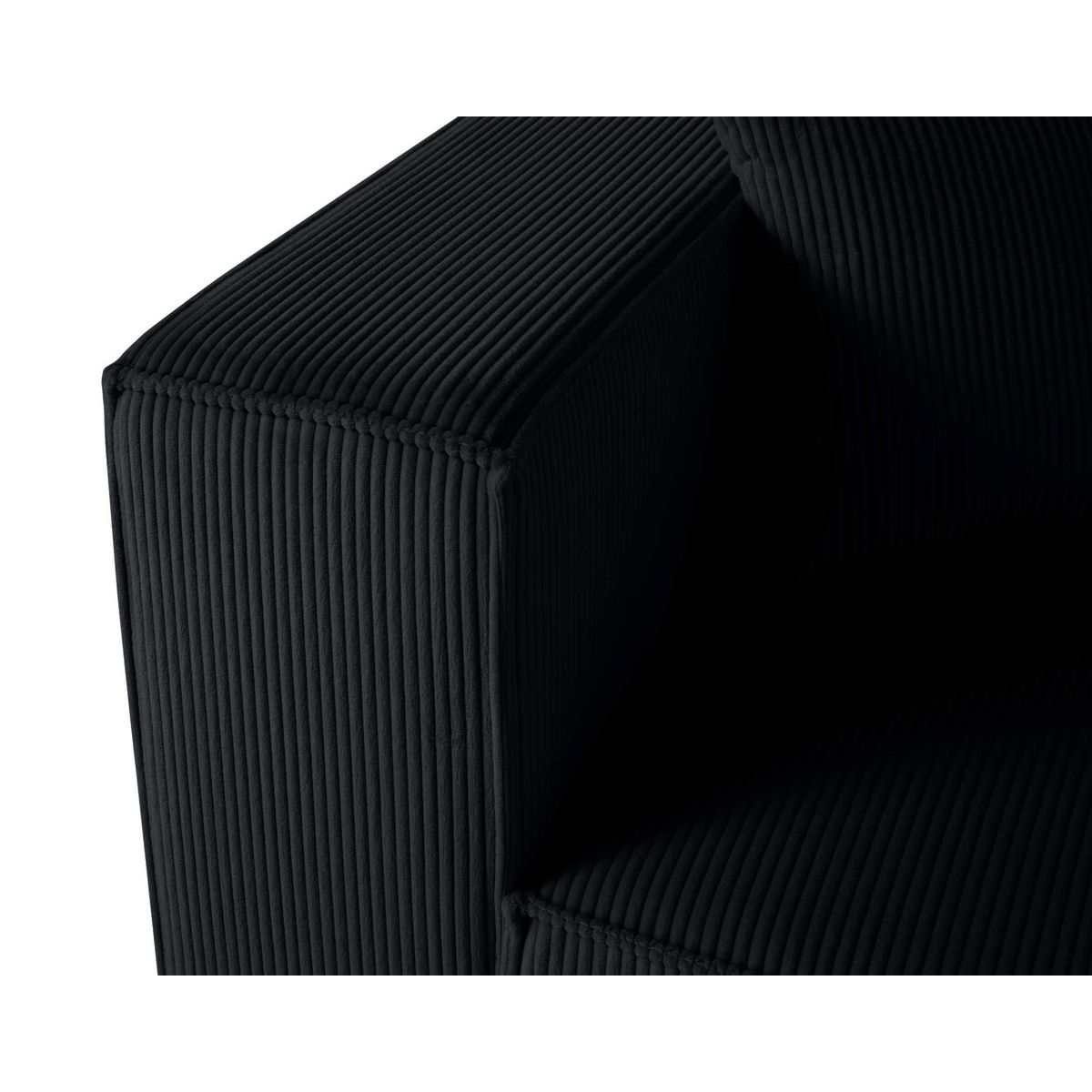 LISA DESIGN Arty - module d'assise gauche - en velours côtelé