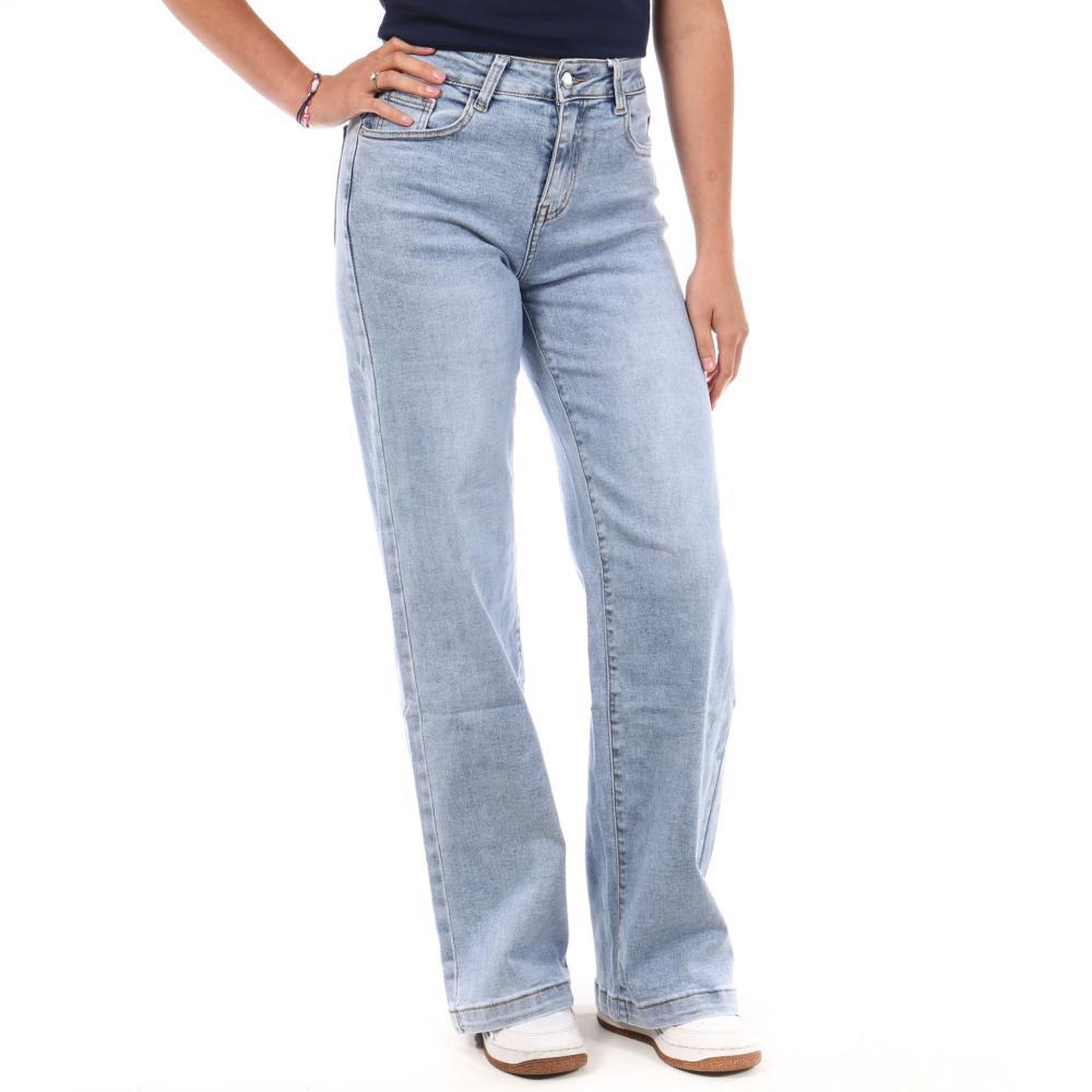 Voir la diapositive 1 : MONDAY PREMIUM Jean Droit Bleu Femme Monday Premium 1930A