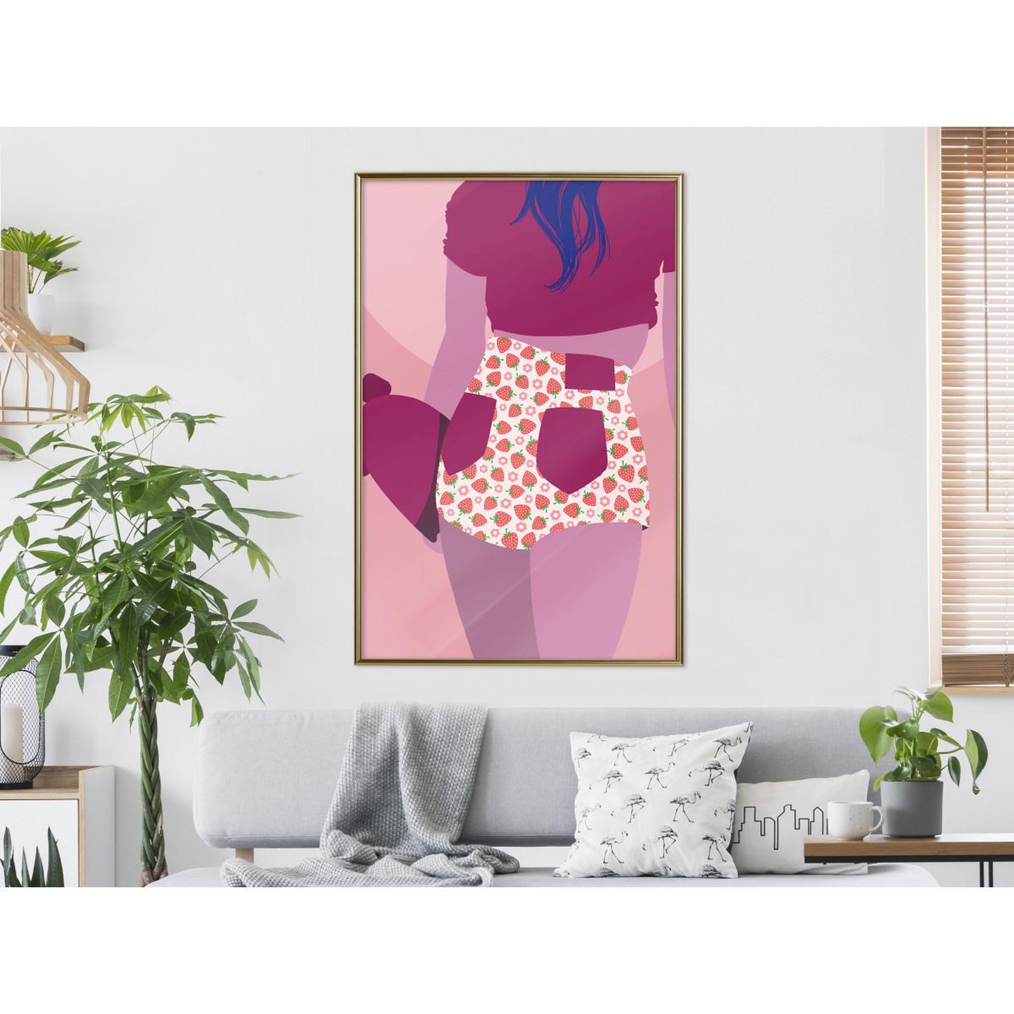 Voir la diapositive 2 : Paris Prix Affiche murale encadrée  fruity shorts