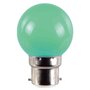 FOX LIGHT Ampoule LED 1W B22 couleur Verte