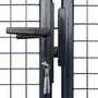 Voir la diapositive 4 : VIDAXL Portail de jardin grillage en acier galvanise 306 x 75 cm Gris