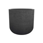 Eda Pot de fleurs rond en plastique Graphit Up anthracite - Ø 50 cm - Eda