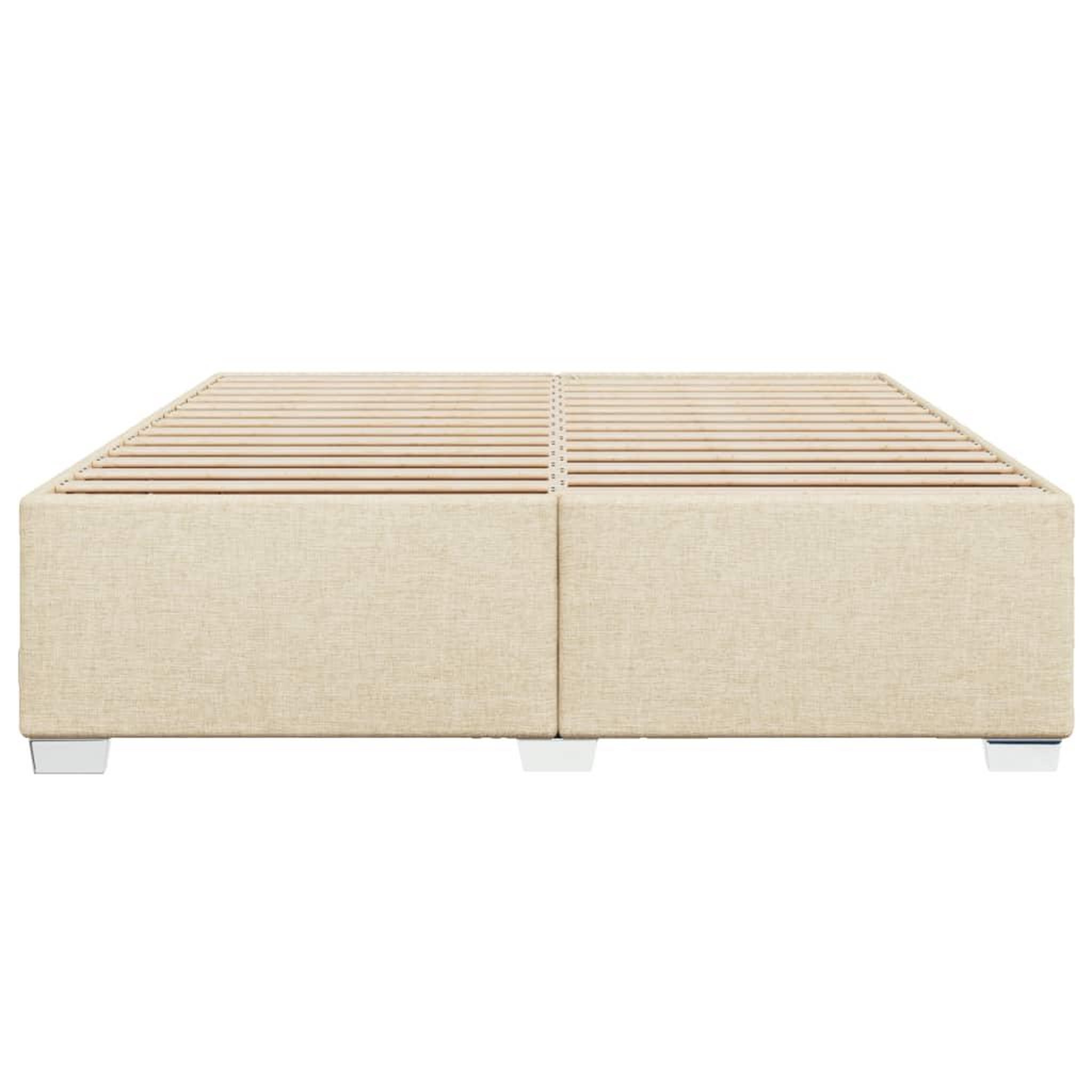 Voir la diapositive 4 : VIDAXL Cadre de lit sans matelas creme 180x200 cm tissu