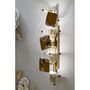 Voir la diapositive 6 : Paris Prix Applique Murale Design en Verre  Glassy  76cm Or