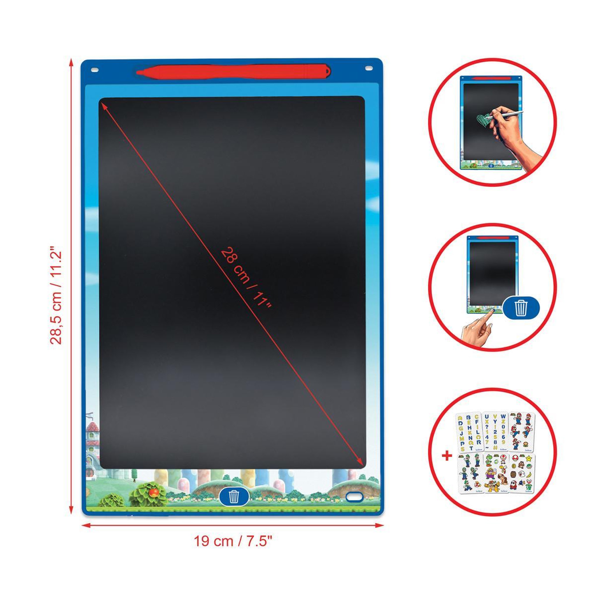 Voir la diapositive 2 : Lexibook Tablette à Dessins électronique multicolore Mario