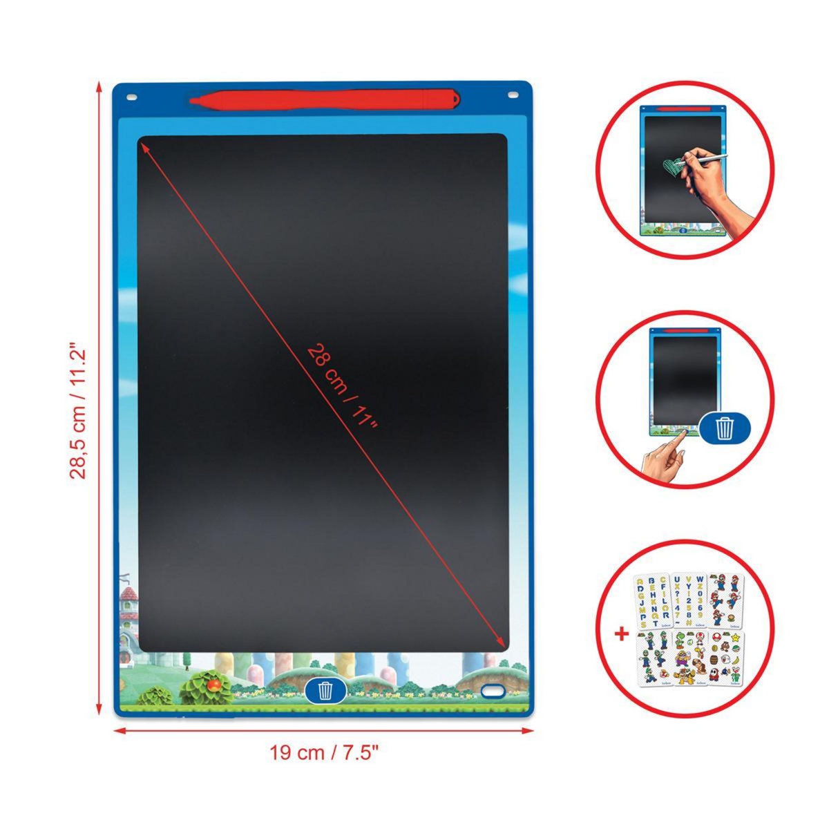 Lexibook Tablette à Dessins électronique multicolore Mario