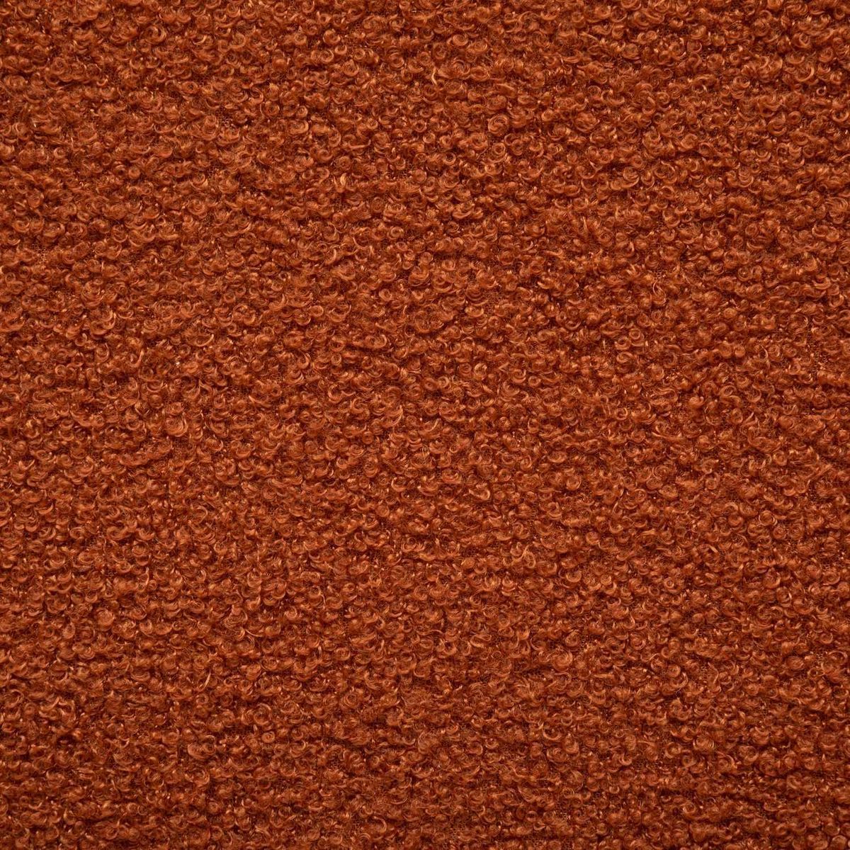 ATMOSPHERA Pouf pliant héxagonal en bouclette - Ambre