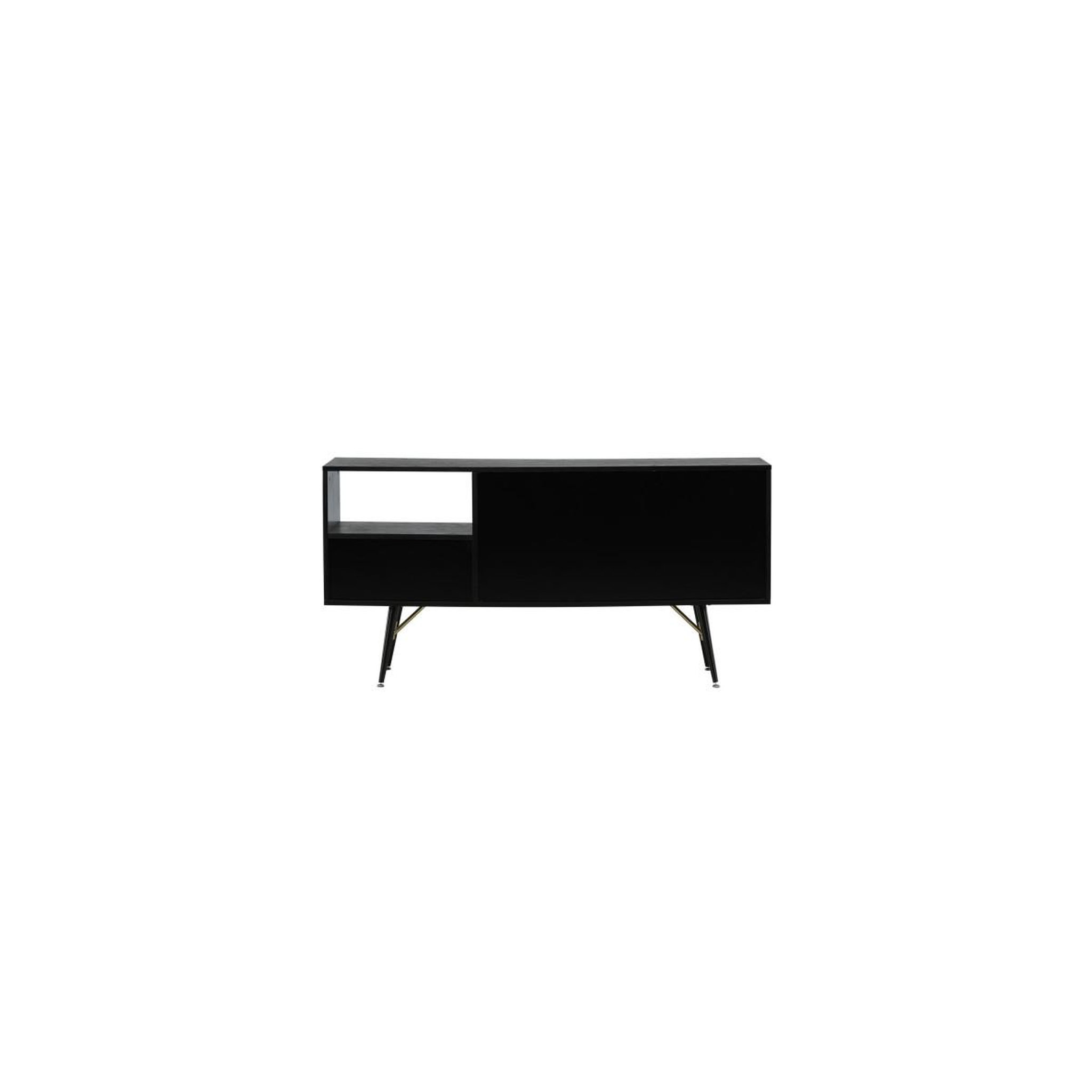 Voir la diapositive 5 : Paris Prix Bahut 2 portes & 2 tiroirs  gold  160cm noir
