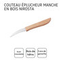 Voir la diapositive 4 : NIROSTA Couteau de cuisine éplucheur manche en bois 16 cm Nirosta