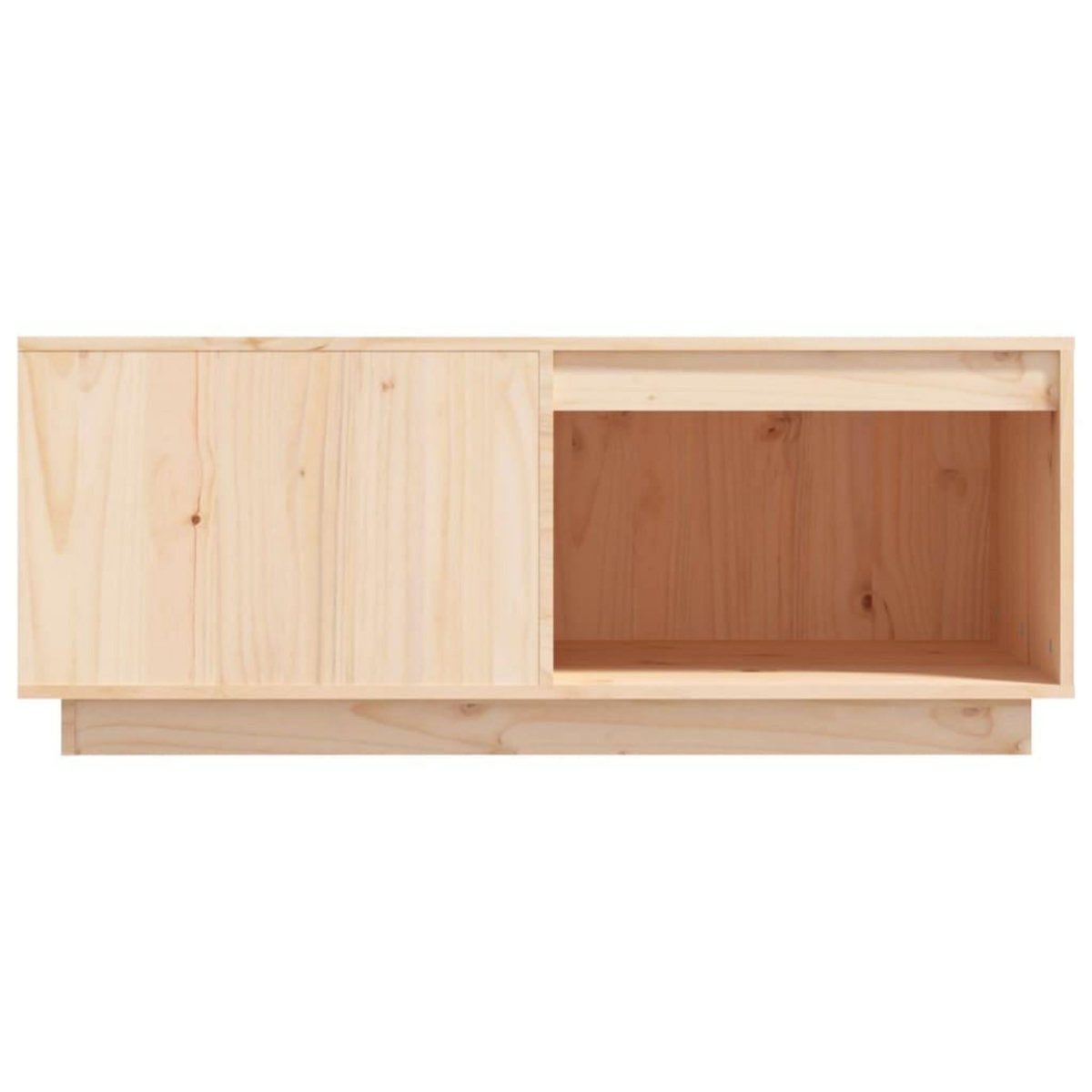 VIDAXL Table basse 100x101x40,5 cm Bois massif de pin