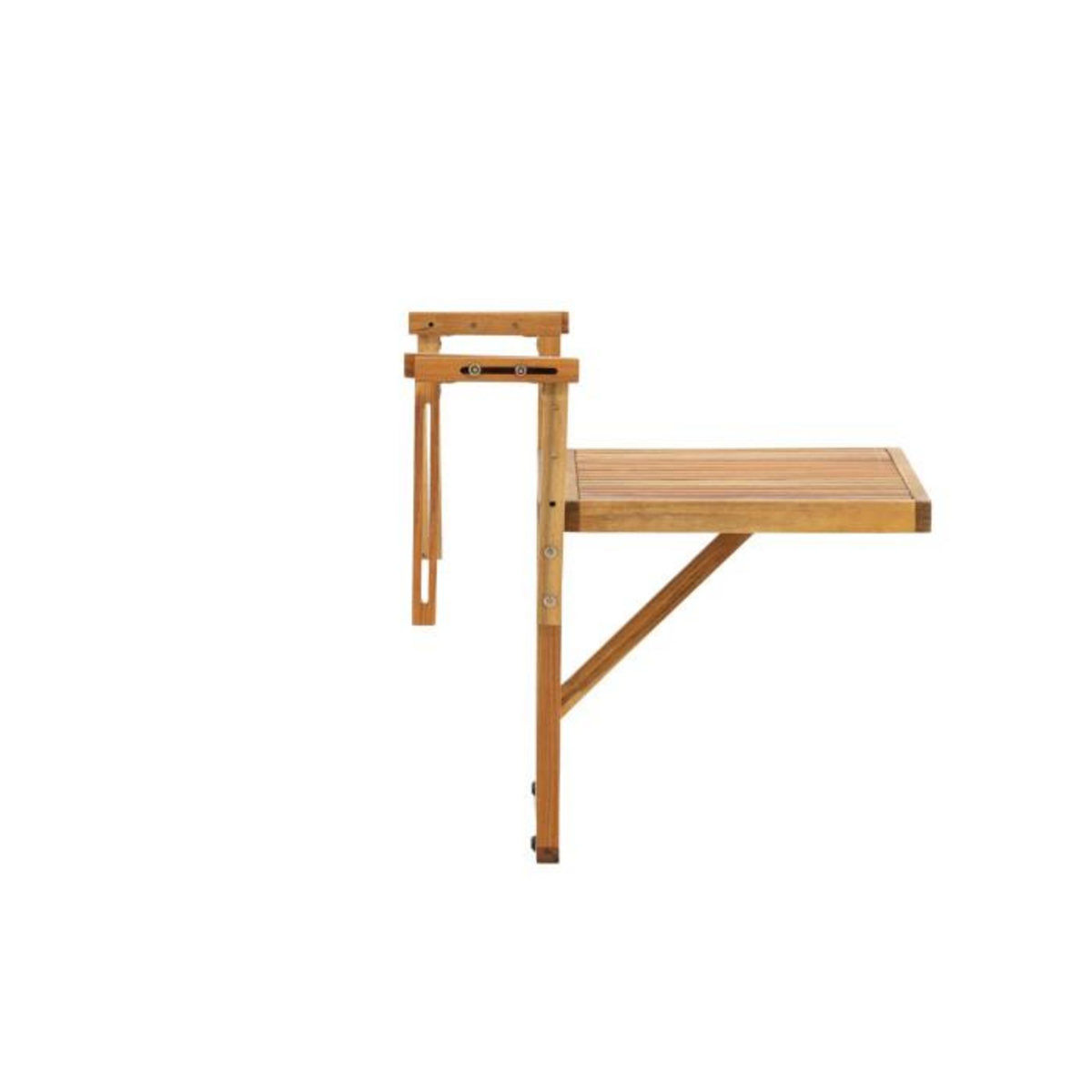 Paris Prix Table de Balcon en Bois  Marion  60cm Naturel