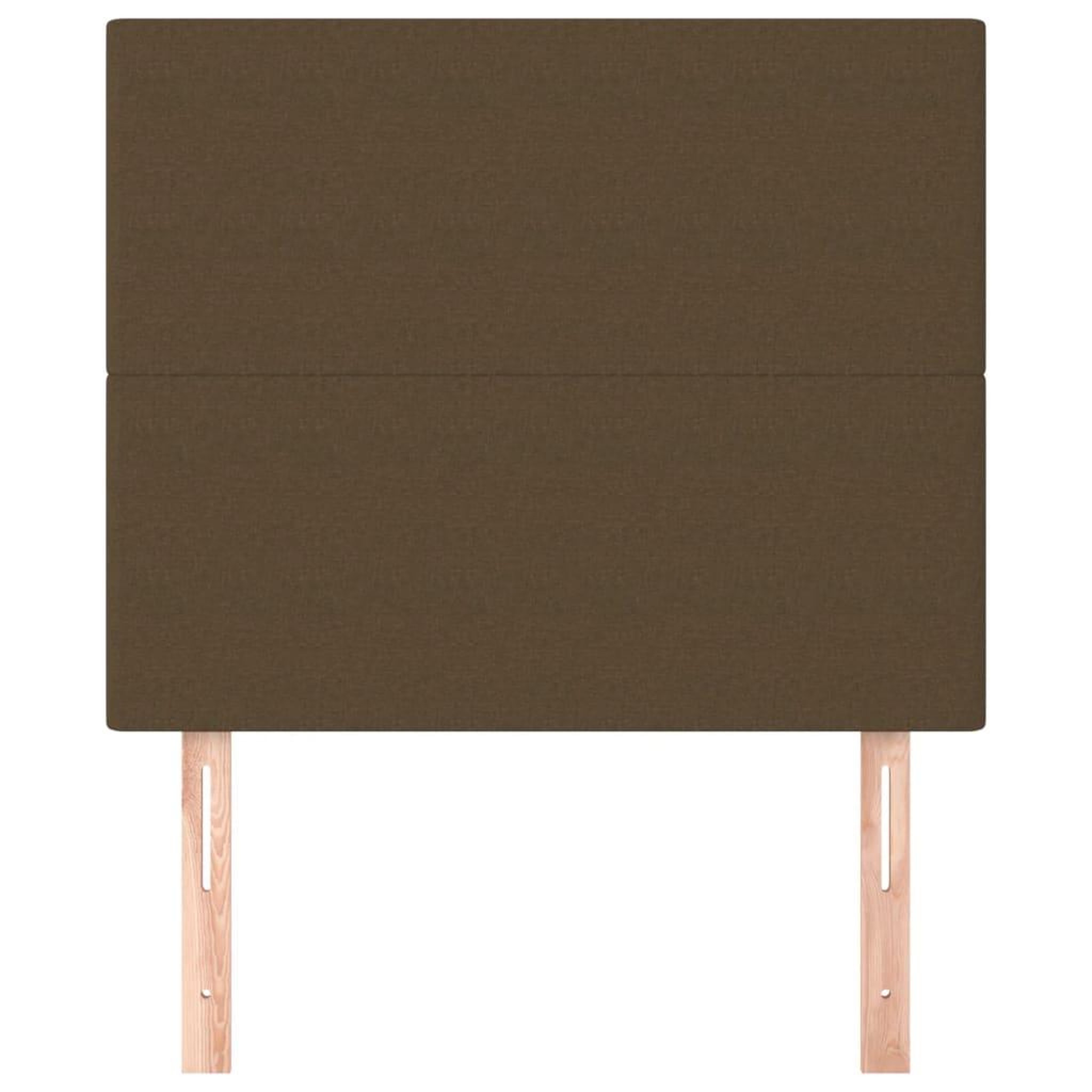 Voir la diapositive 3 : VIDAXL Tetes de lit 2 pcs Marron Fonce 100x5x78/88 cm Tissu