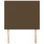 Voir la diapositive 3 : VIDAXL Tetes de lit 2 pcs Marron Fonce 100x5x78/88 cm Tissu