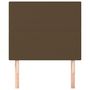 Voir la diapositive 3 : VIDAXL Tetes de lit 2 pcs Marron Fonce 100x5x78/88 cm Tissu